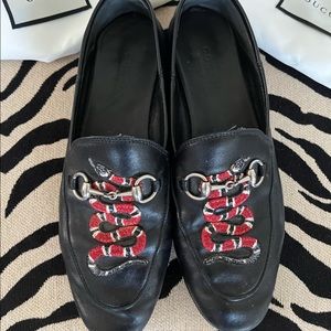Gucci Brixton snake loafer 7.5